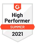 Breathe hr G2 High performer summer 2021